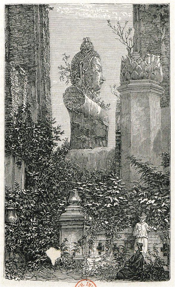 Mouhot - Voyage dans les royaumes de Siam, de Cambodge, de Laos et autres parties centrales de l'Indo-Chine, éd. Lanoye, 1868, planche 9