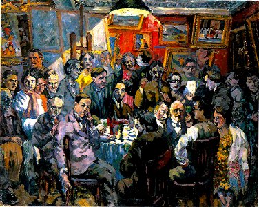 Moscow Artists by Aristarkh Lentulov (1927)