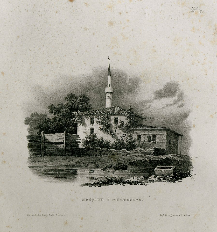 Mosquée à Binarhissar - Sayger C - 1834