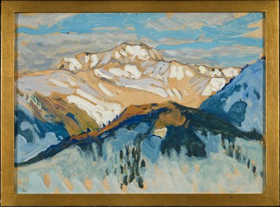 Mountains. Study from Switzerland (Anna Boberg) - Nationalmuseum - 20527