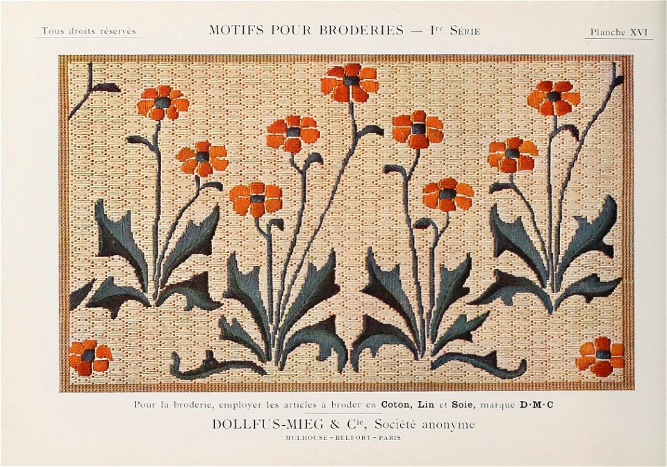 Motifs pour Broderies - 1re série - Planche 16