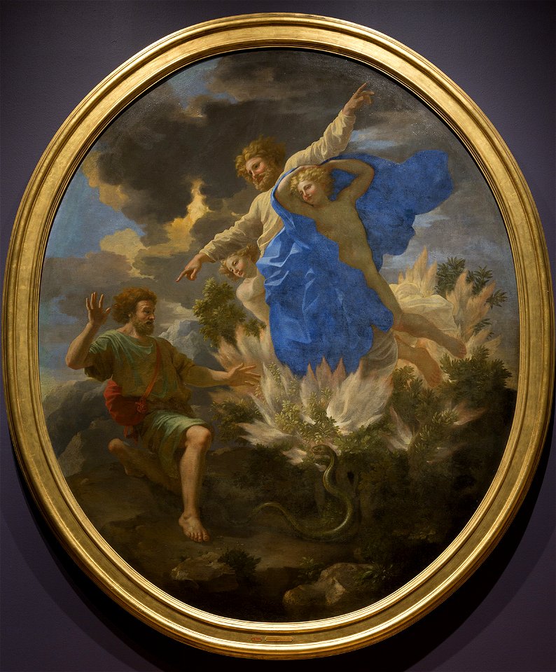 Moïse devant le buisson ardent - Poussin - KMS sp688
