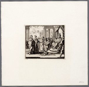 Mozes en Aäron voor farao, objectnr A 47981
