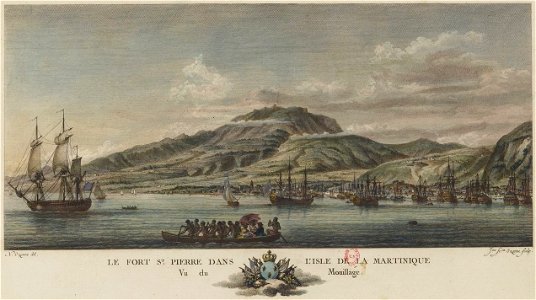 Mouillage de Saint-Pierre à la Martinique en 1776