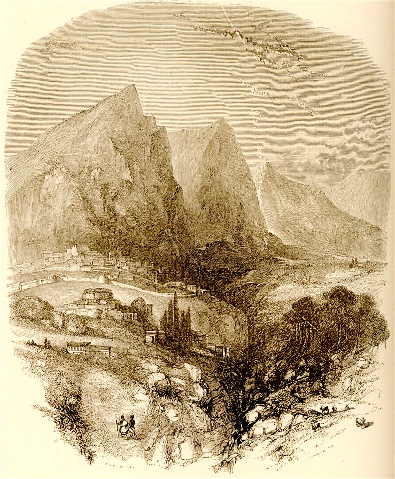 Mount Parnassus, from Delfi - Wordsworth Christopher - 1882