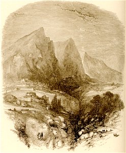 Mount Parnassus, from Delfi - Wordsworth Christopher - 1882. Free illustration for personal and commercial use.