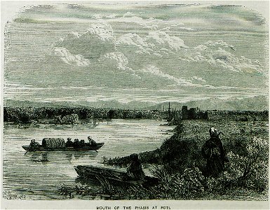Mouth of the Phasis at Poti - Ainsworth William Francis - 1870