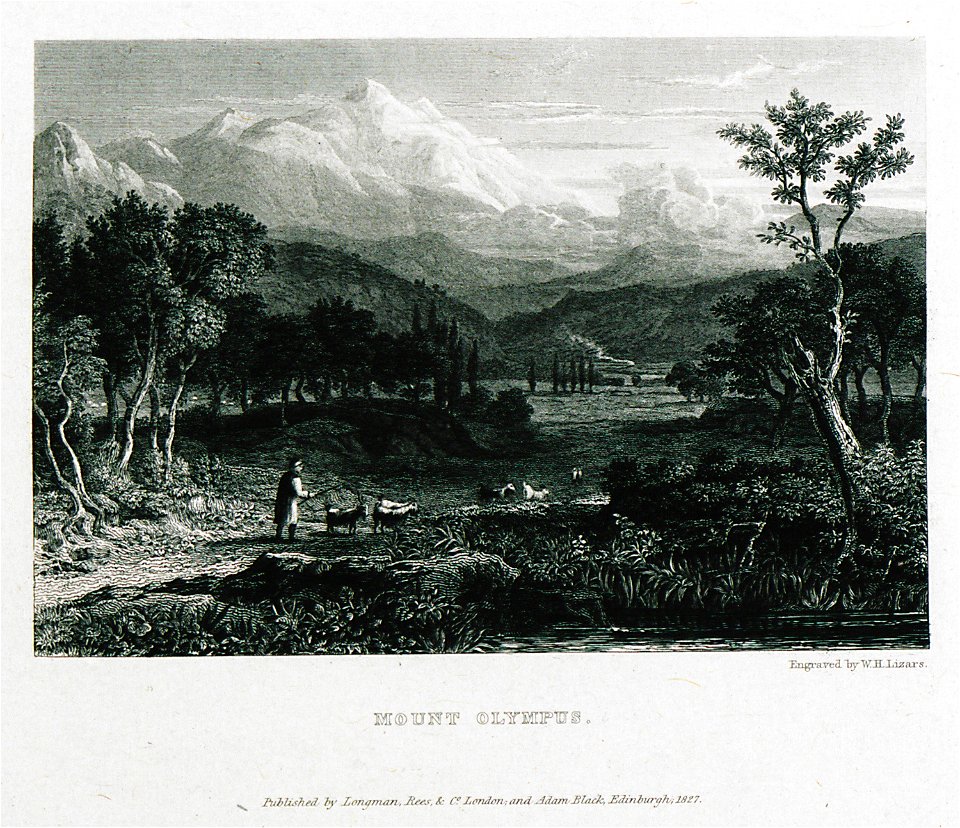 Mount Olympus - Williams Hugh William - 1829