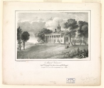 Mount Vernon - T.D. ; T. Doughty del. from a drawing by H. Reinagle. LCCN93510718