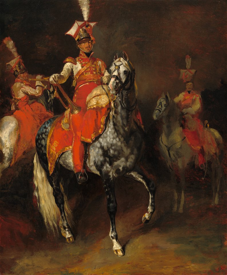 Mounted Trumpeters of Napoleon's Imperial Guard A23506