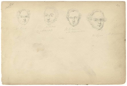 Mr Pettet; possibly Mrs Pettet; Mr Robinson and possibly Mr Layall (Mr Mansell) by William Egley