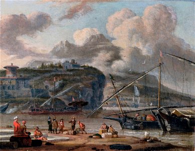 Mouth of the Mediterranean at Low Tide, by Abraham Jansz Storck