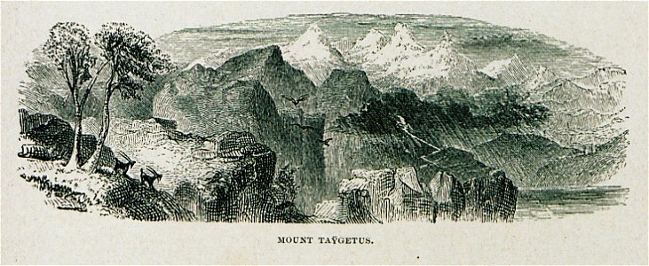 Mount Taÿgetus - Wordsworth Christopher - 1882. Free illustration for personal and commercial use.