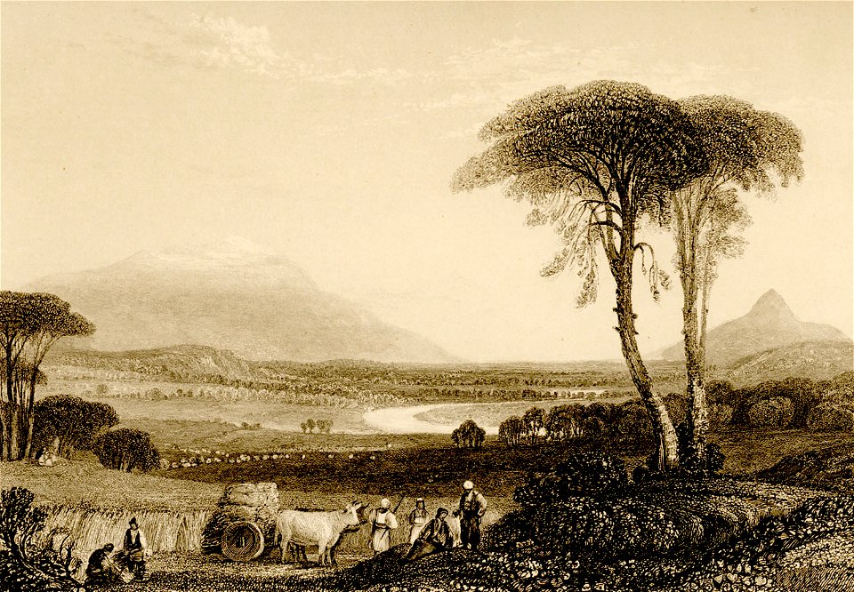 Mounts Olympus and Ossa, from the plains of Thessaly - Wordsworth Christopher - 1882
