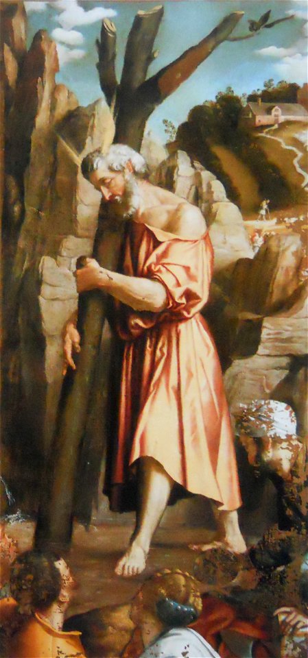 Mosè addolcisce le acque di Mara (Moretto)
