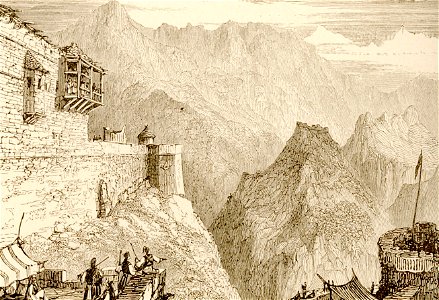 Mountains of Suli, from the Castle - Wordsworth Christopher - 1882. Free illustration for personal and commercial use.