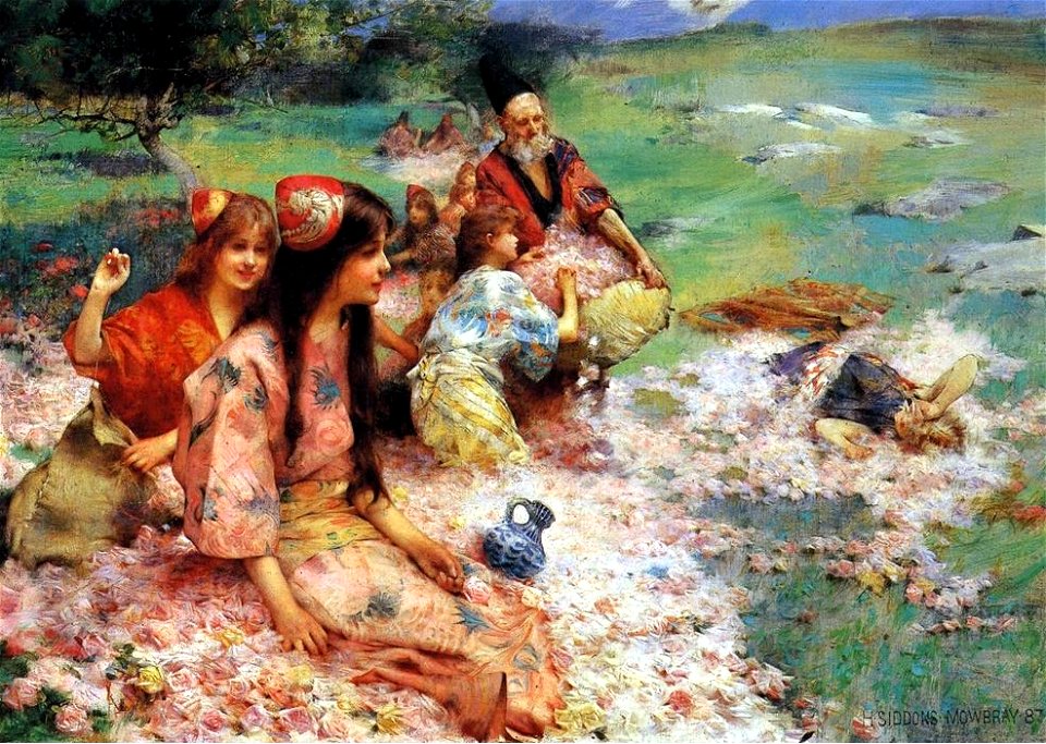 Mowbray, Henry Siddons - Rose Harvest - 1887
