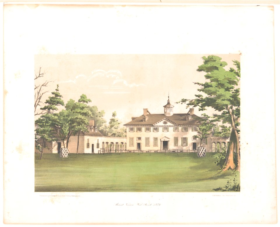 Mount Vernon west front, 1858 LCCN2003688762