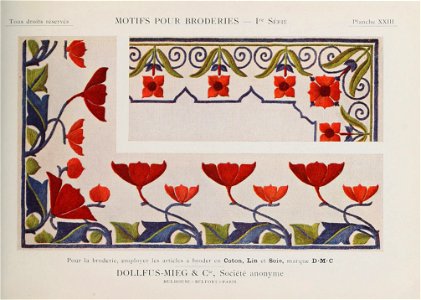 Motifs pour Broderies - 1re série - Planche 23