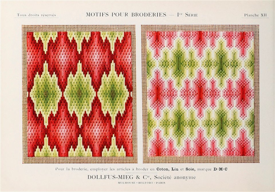 Motifs pour Broderies - 1re série - Planche 12