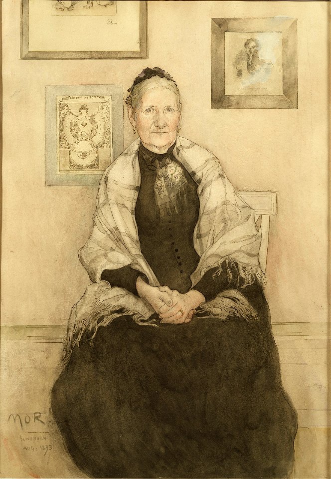 Mother (Carl Larsson) - Nationalmuseum - 24174
