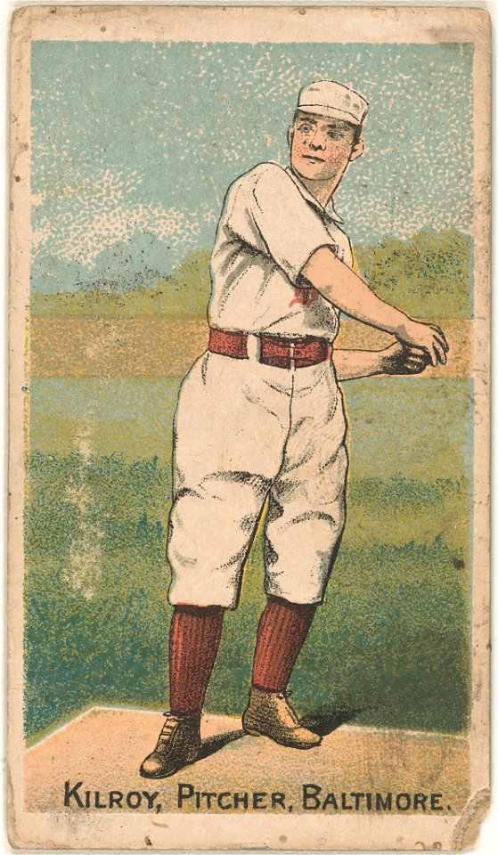 Matt Kilroy, Baltimore Orioles, baseball card portrait LCCN2007680789