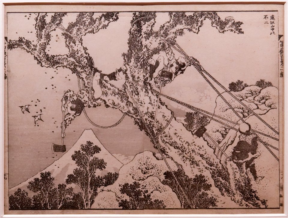 Mount Fuji from the Mountains of Totomi Hokusai Guimet MA7065b