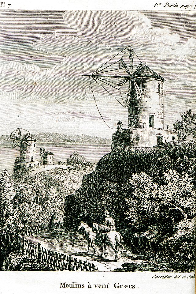 Moulin à vent Grecs - Castellan Antoine-laurent - 1811