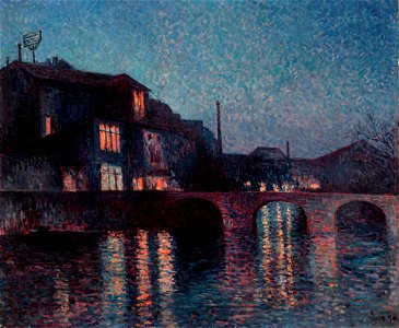 Maximilien Luce - The River Sambre in Charleroi - 1972.120.2 - Yale University Art Gallery. Free illustration for personal and commercial use.