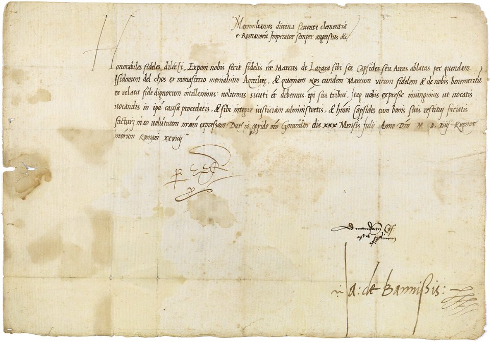 Maximilian I an Räte der Grafschaft Görz 1514-07-30