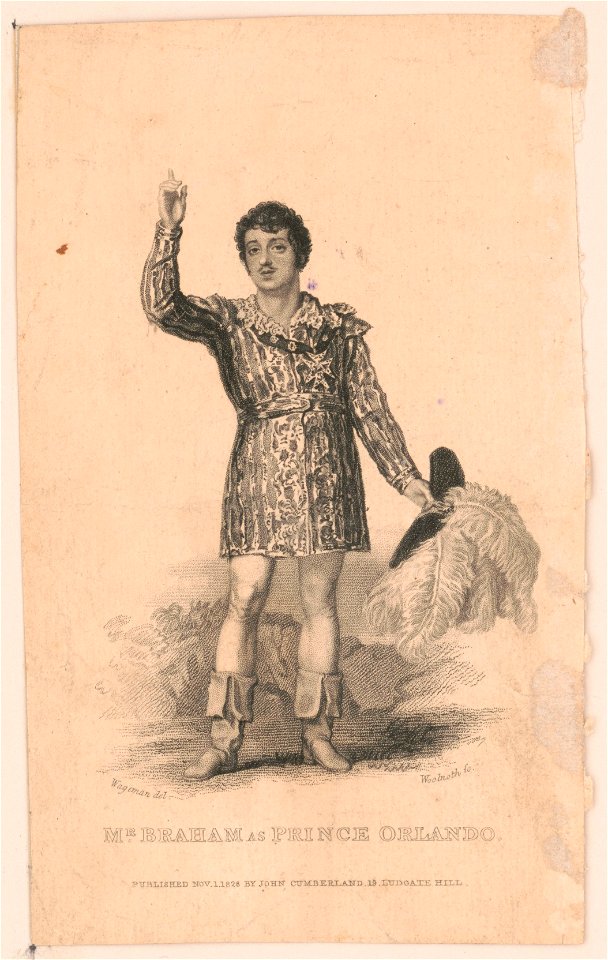 Mr. Braham as Prince Orlando LCCN2003681690