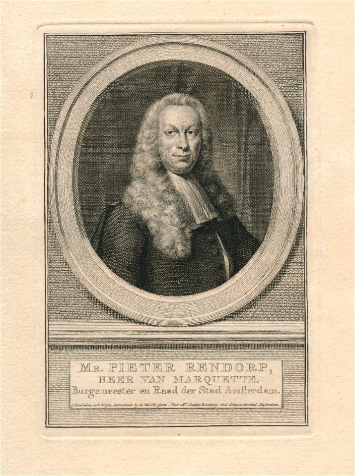 Mr. Pieter Rendorp 1703-1760 Erfgoedcentrum Rozet 300 191 d 2 A-32