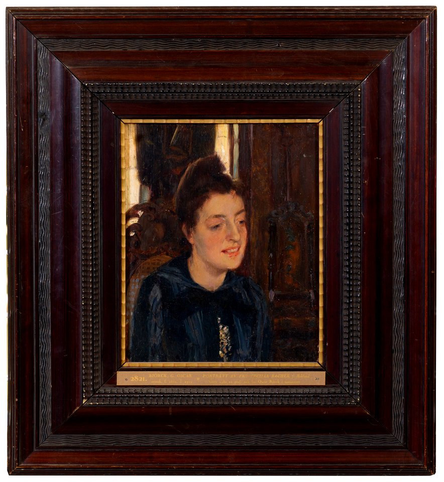 Mrs Cecilia Bachér, née Boklund (Oscar Björck) - Nationalmuseum - 19876
