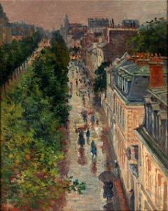 Maximilien Luce Scène de Rue à Paris 1896. Free illustration for personal and commercial use.