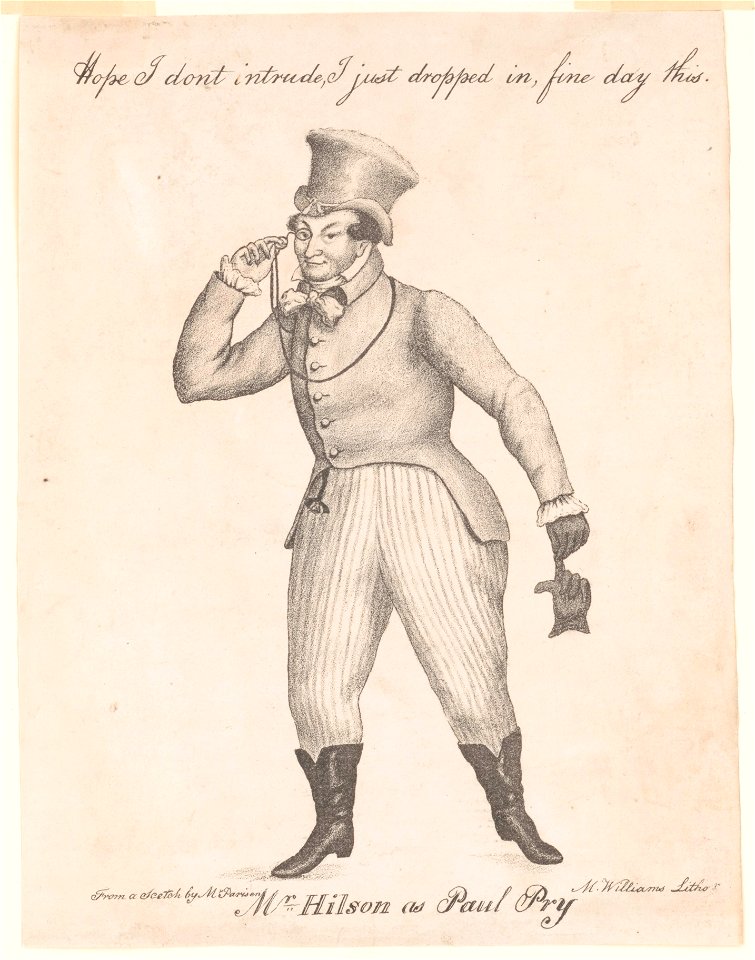 Mr. Hilson as Paul Pry LCCN2003681628