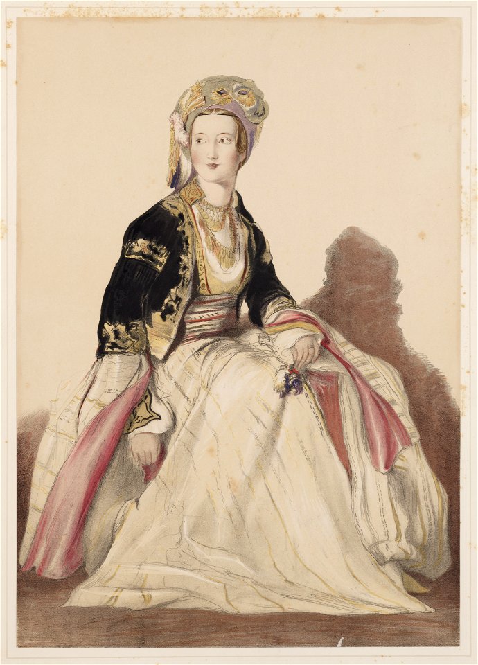 Mrs. Young, vrouw van de Consul te Jeruzalem, objectnr A 16094