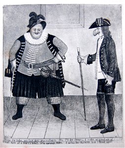 Mr. Henderson as Falstaff & Mr. Charteris (BM 1935,0522.13.29)