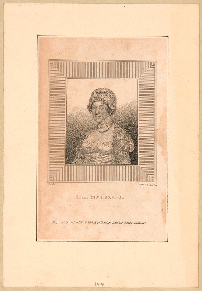Mrs. Madison - Otis del. ; Goodman & Piggot sc. LCCN2012645342