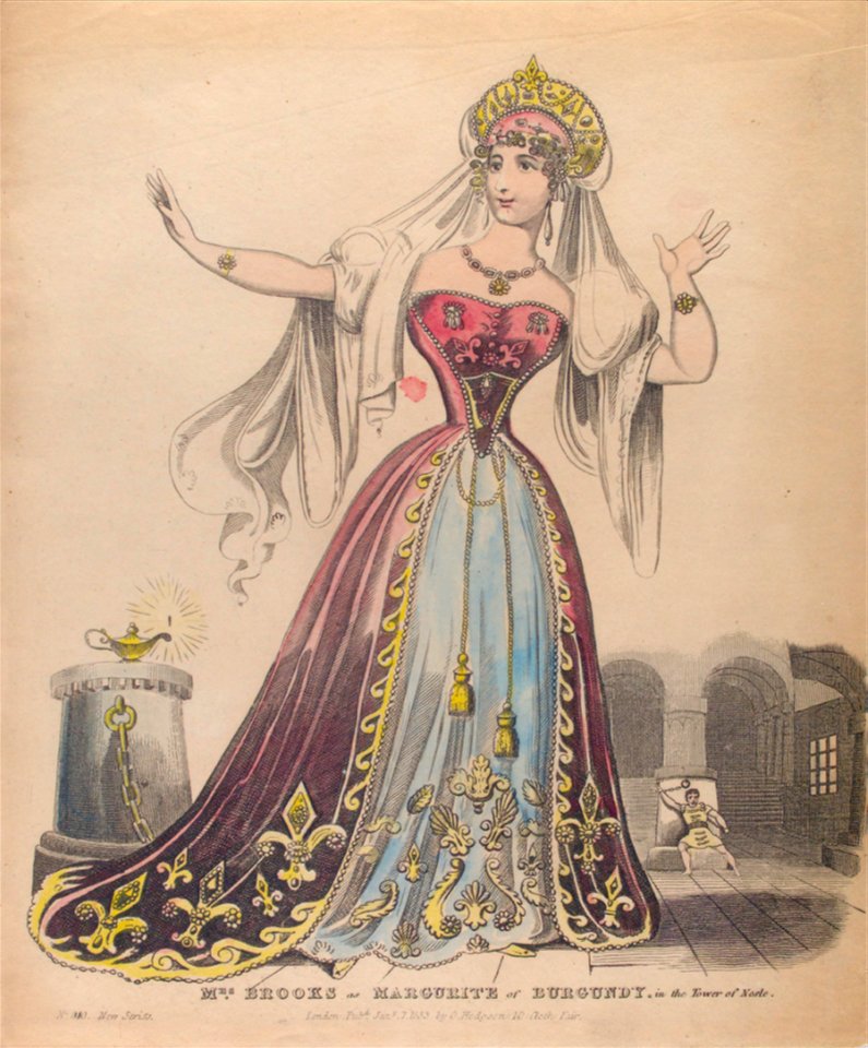 Mrs. Brooks as Margurite of Burgundy, in the Tower of Nesle (Nestle) - NYPL1156842
