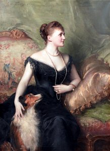 Mrs Mary Venetia James, née Cavendish-Bentinck, by Samuel Luke Fildes