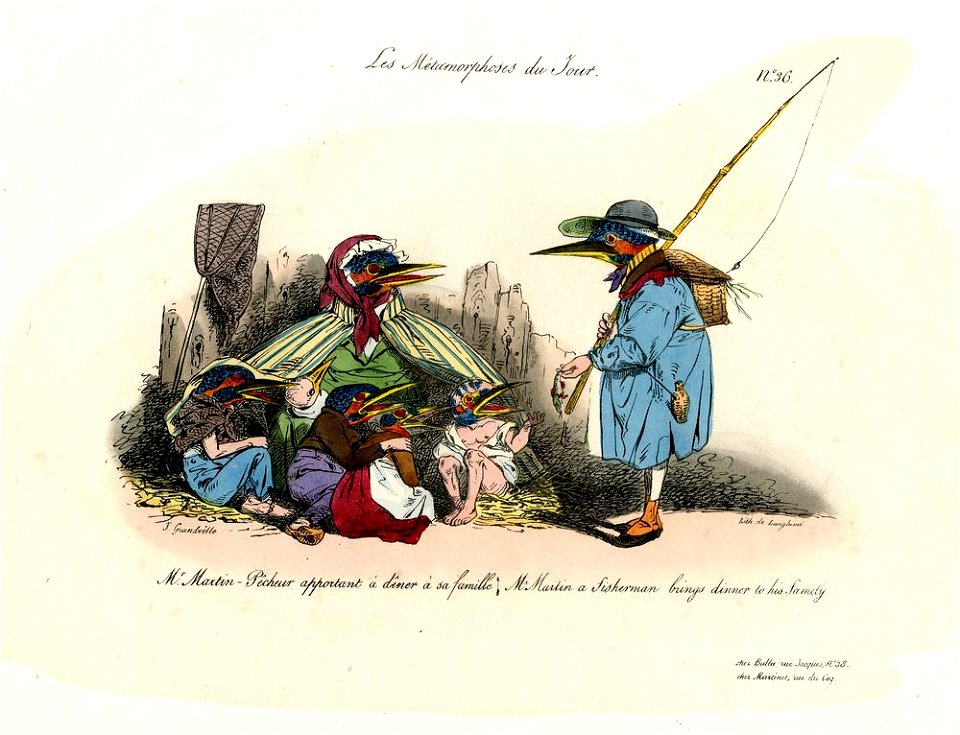 Mr. Martin-Pêcheur apportant à dîner à sa famille (BM 1856,0712.591)