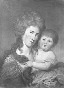 Mrs. John Eager Howard (Peggy Oswald Chew) and Her Son, John Eager Howard II