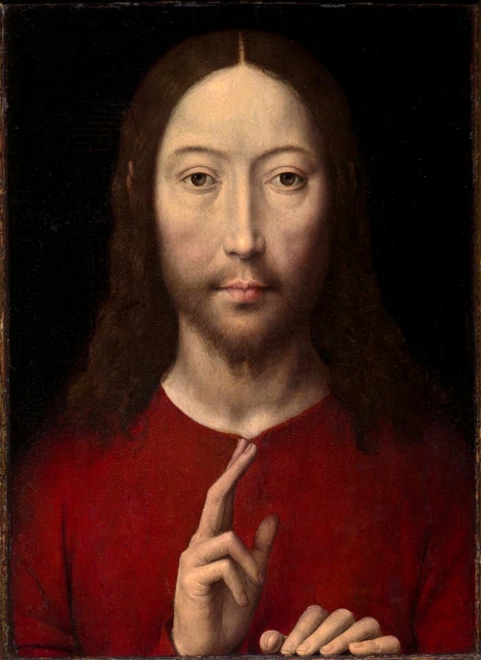 Memling Christ giving blessing
