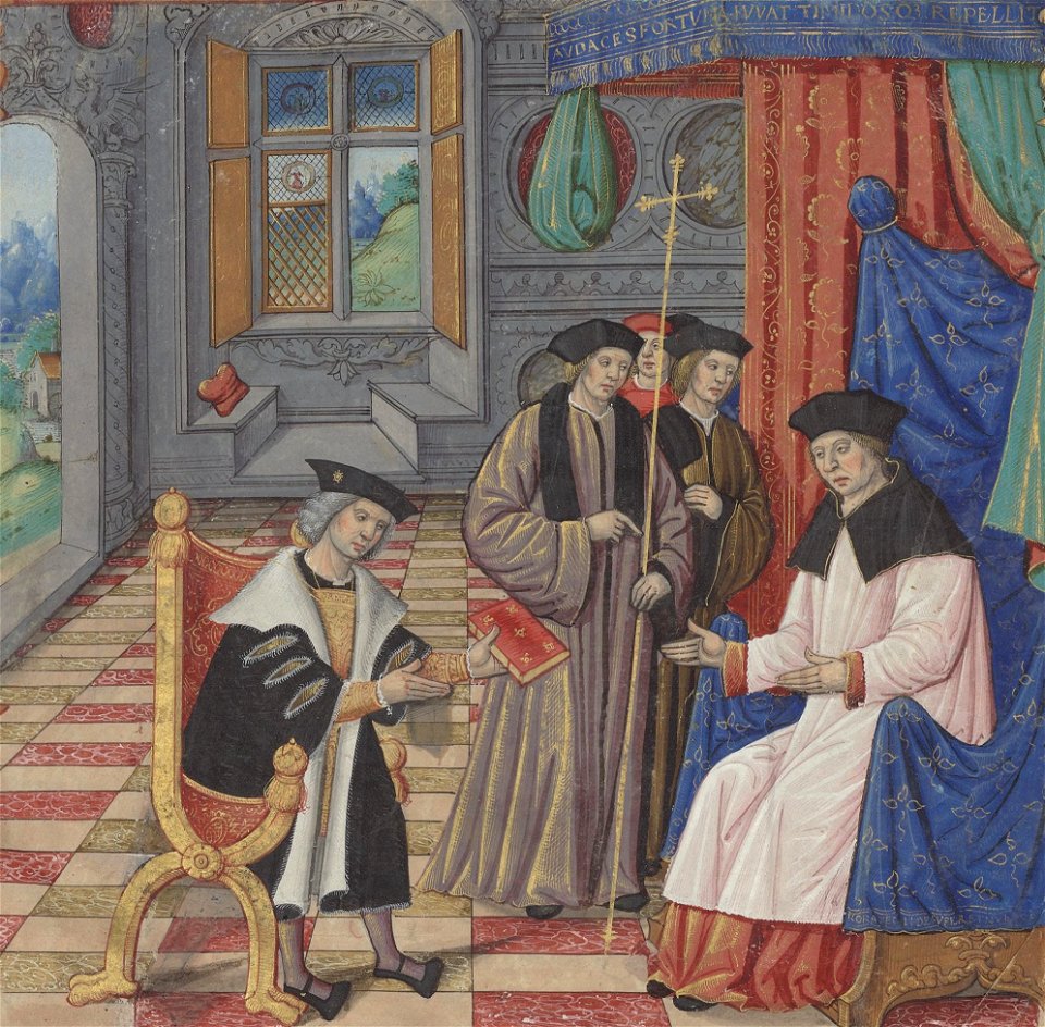 Mémoires de Philippe de Commynes Polignac ms frontispicium
