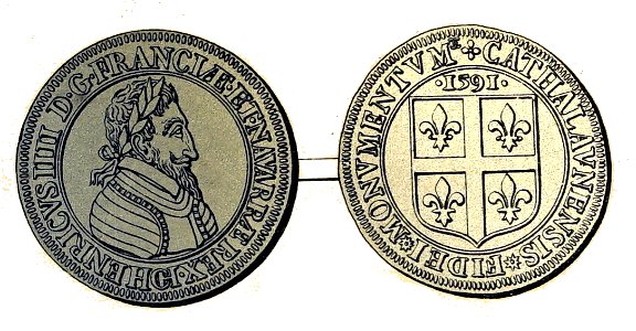 Médaille Henri IIII fidei Chatalaun 44764