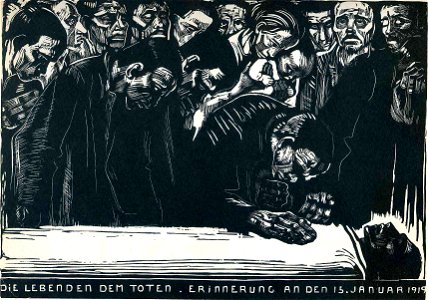 Memorial for Karl Liebknecht - Käthe Kollwitz - 1919