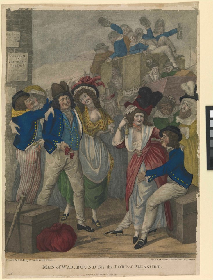 Men of War, Bound for the Port of Pleasure (caricature) RMG PW4036