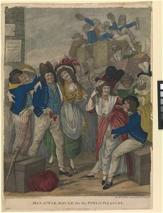 Men of War, Bound for the Port of Pleasure (caricature) RMG PW4036