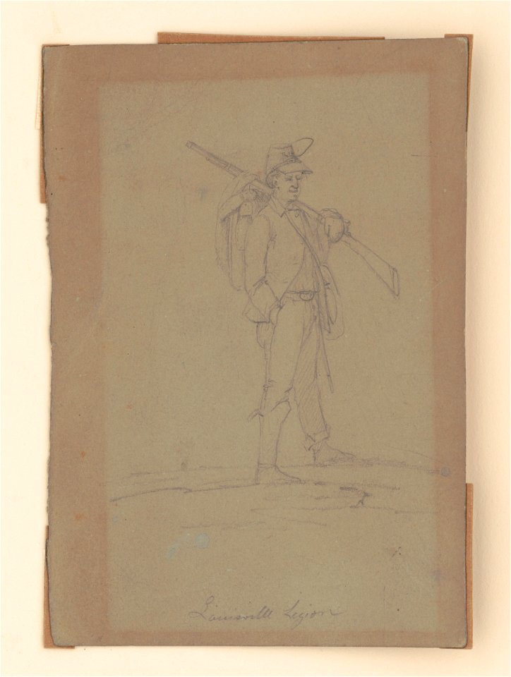 Member of the 6th Ky. (i.e. Kentucky) Louisville Legion near Stone (i.e. Stones) River, Murfreesboro, Nov. 6, 1862 LCCN2017646858