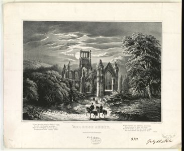 Melrose Abbey - F.F. Palmer del. ; lith. Currier & Ives, N.Y. LCCN2012647359